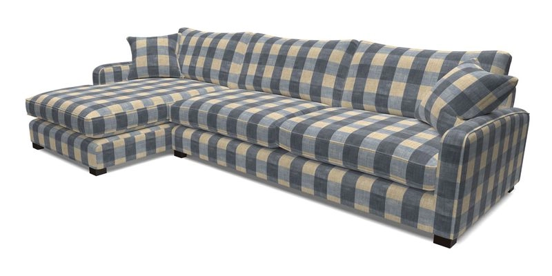 Brook Green chaise LHF in Two Tone Plain Biscuit