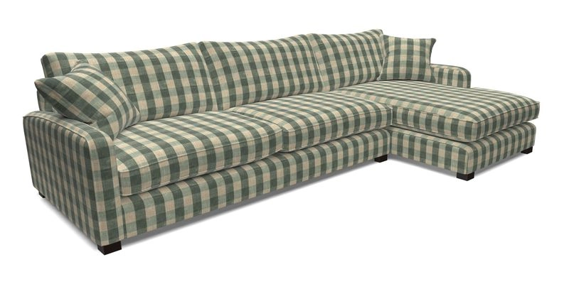 Brook Green chaise LHF in Two Tone Plain Biscuit