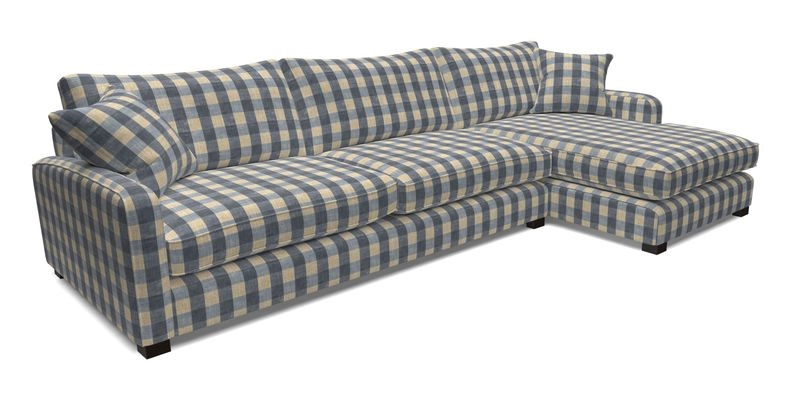 Brook Green chaise LHF in Two Tone Plain Biscuit