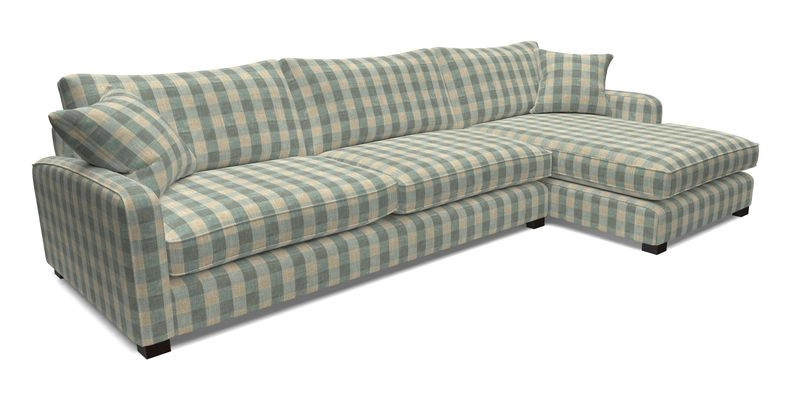 Brook Green chaise LHF in Two Tone Plain Biscuit