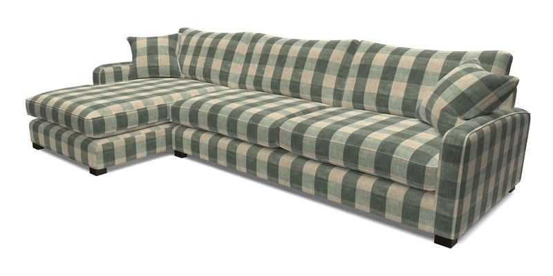 Brook Green chaise LHF in Two Tone Plain Biscuit