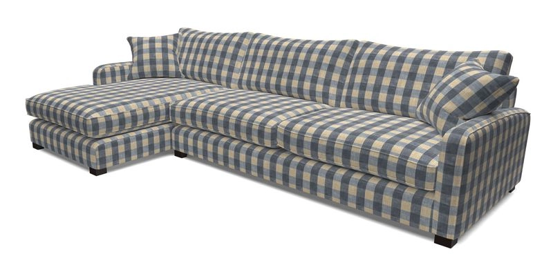 Brook Green chaise LHF in Two Tone Plain Biscuit
