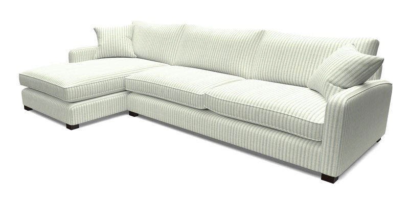 Brook Green chaise LHF in Two Tone Plain Biscuit