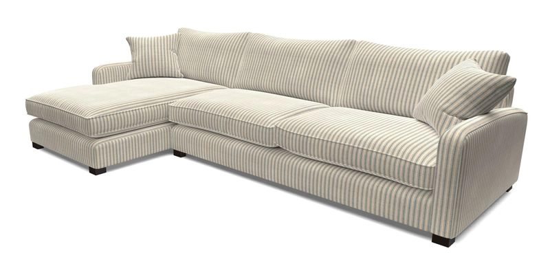 Brook Green chaise LHF in Two Tone Plain Biscuit