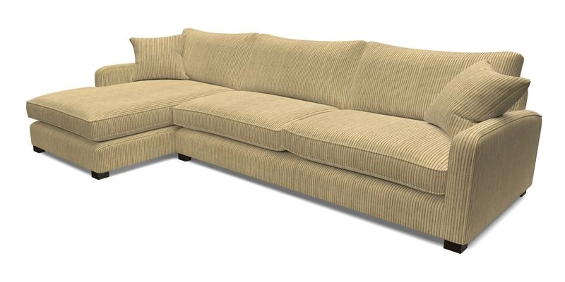 Brook Green chaise LHF in Two Tone Plain Biscuit