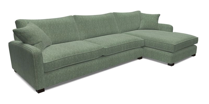 Brook Green chaise LHF in Two Tone Plain Biscuit