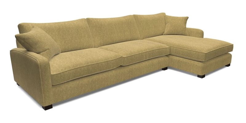 Brook Green chaise LHF in Two Tone Plain Biscuit