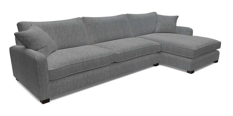 Brook Green chaise LHF in Two Tone Plain Biscuit