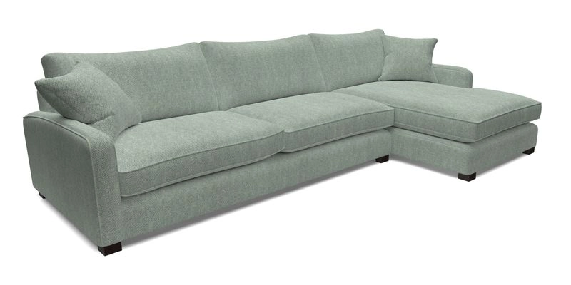 Brook Green chaise LHF in Two Tone Plain Biscuit
