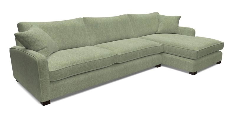 Brook Green chaise LHF in Two Tone Plain Biscuit