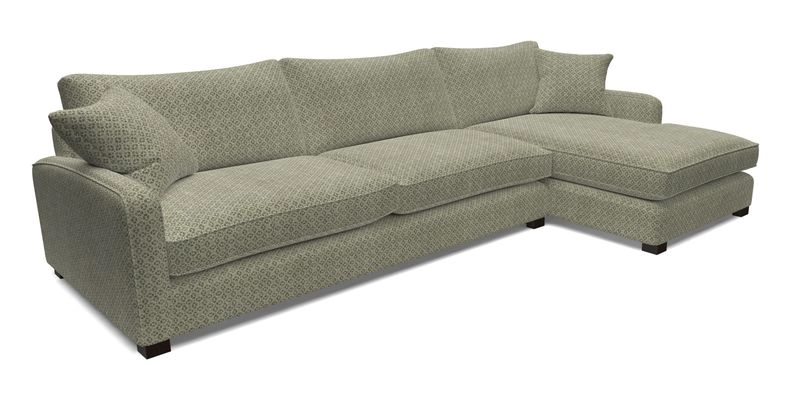Brook Green chaise LHF in Two Tone Plain Biscuit