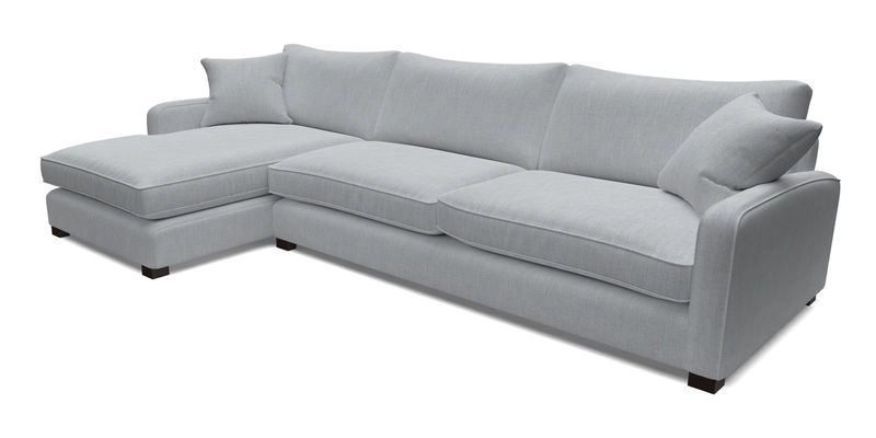 Brook Green chaise LHF in Two Tone Plain Biscuit