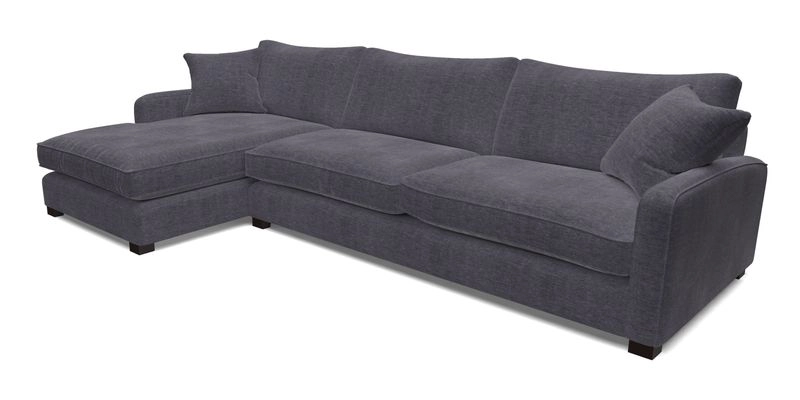 Brook Green chaise LHF in Two Tone Plain Biscuit