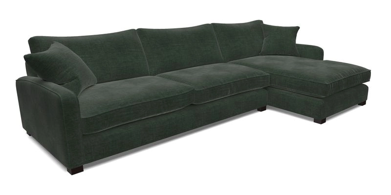 Brook Green chaise LHF in Two Tone Plain Biscuit