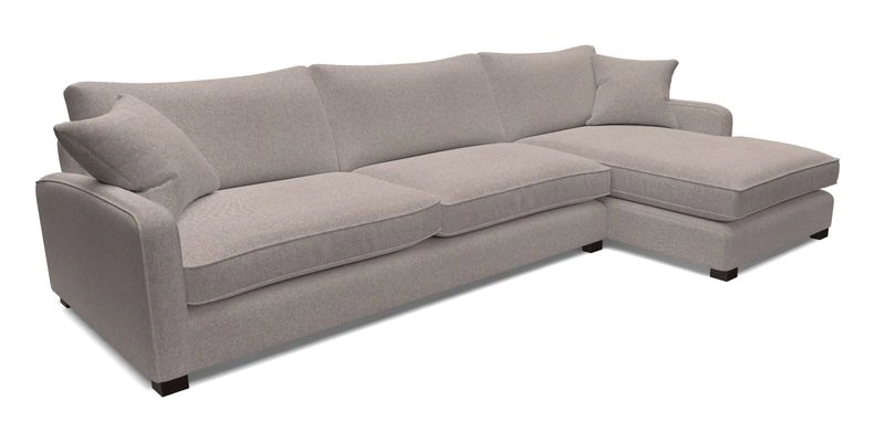 Brook Green chaise LHF in Two Tone Plain Biscuit