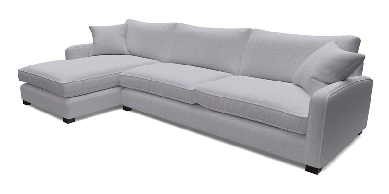 Brook Green chaise LHF in Two Tone Plain Biscuit