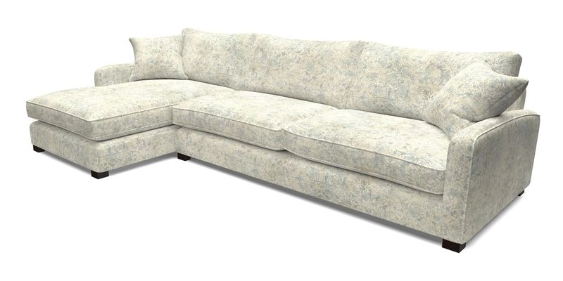 Brook Green chaise LHF in Two Tone Plain Biscuit