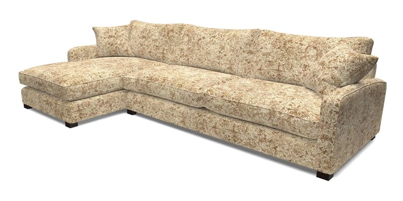 Brook Green chaise LHF in Two Tone Plain Biscuit