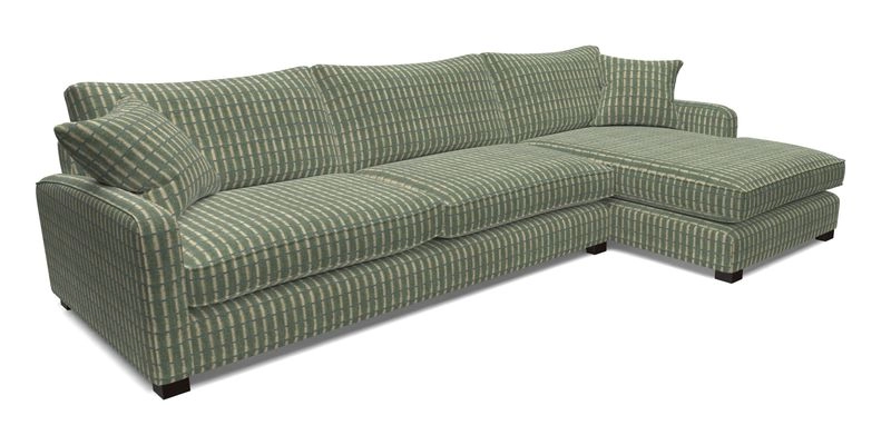 Brook Green chaise LHF in Two Tone Plain Biscuit