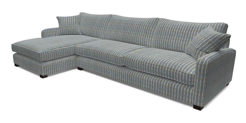 Brook Green chaise LHF in Two Tone Plain Biscuit