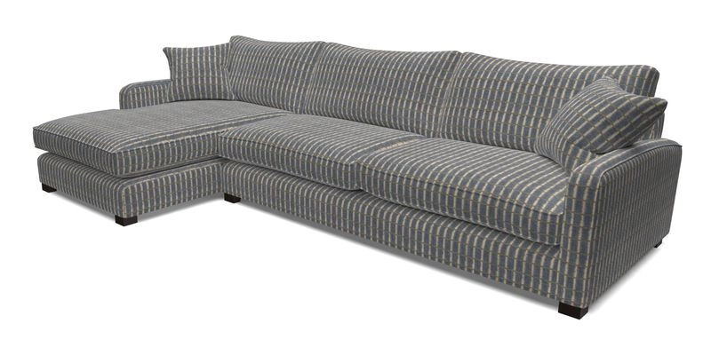 Brook Green chaise LHF in Two Tone Plain Biscuit