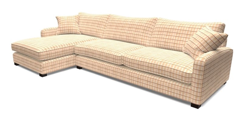 Brook Green chaise LHF in Two Tone Plain Biscuit