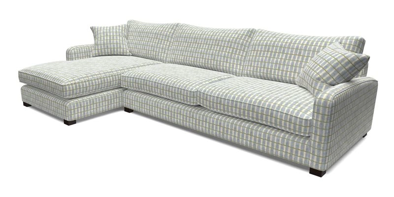 Brook Green chaise LHF in Two Tone Plain Biscuit