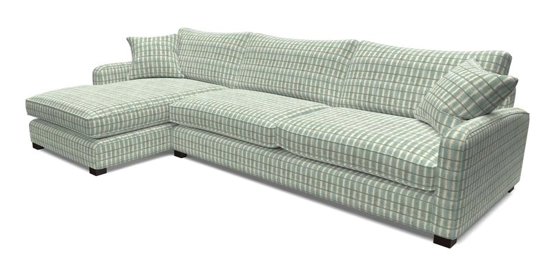 Brook Green chaise LHF in Two Tone Plain Biscuit