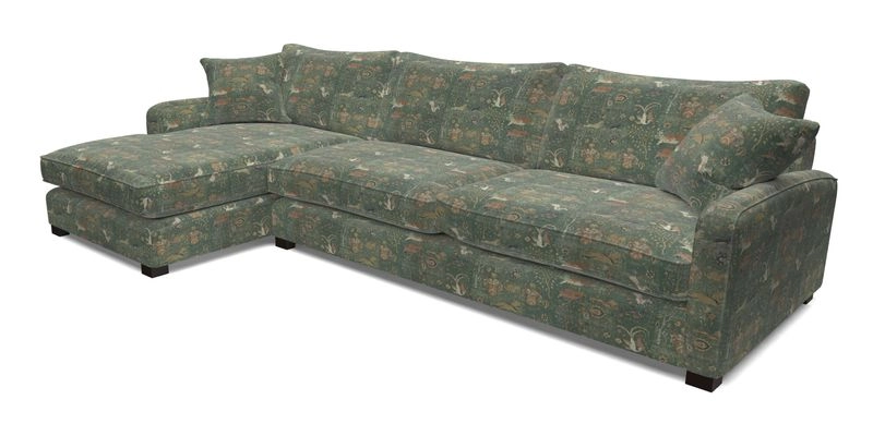 Brook Green chaise LHF in Two Tone Plain Biscuit