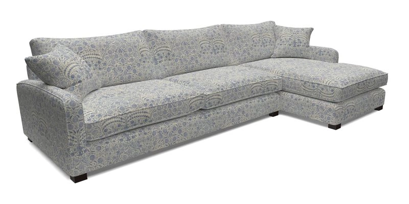 Brook Green chaise LHF in Two Tone Plain Biscuit
