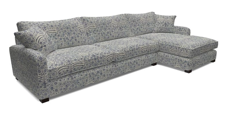 Brook Green chaise LHF in Two Tone Plain Biscuit
