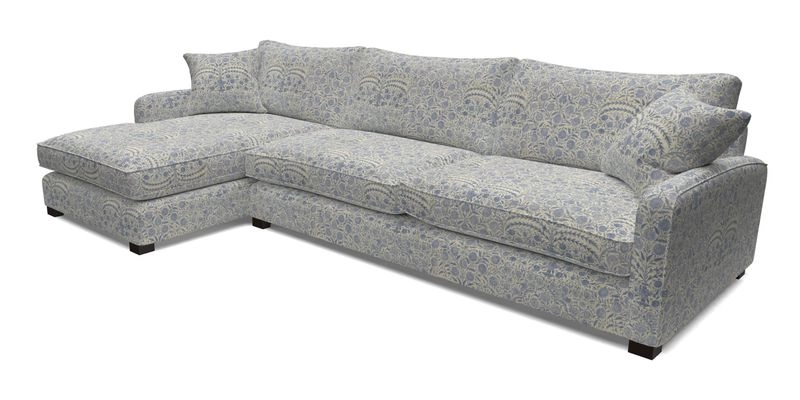 Brook Green chaise LHF in Two Tone Plain Biscuit