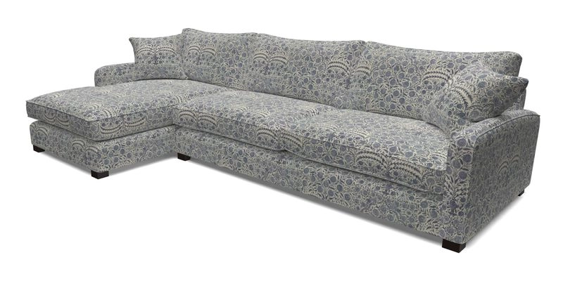 Brook Green chaise LHF in Two Tone Plain Biscuit