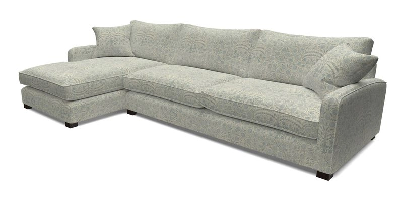 Brook Green chaise LHF in Two Tone Plain Biscuit