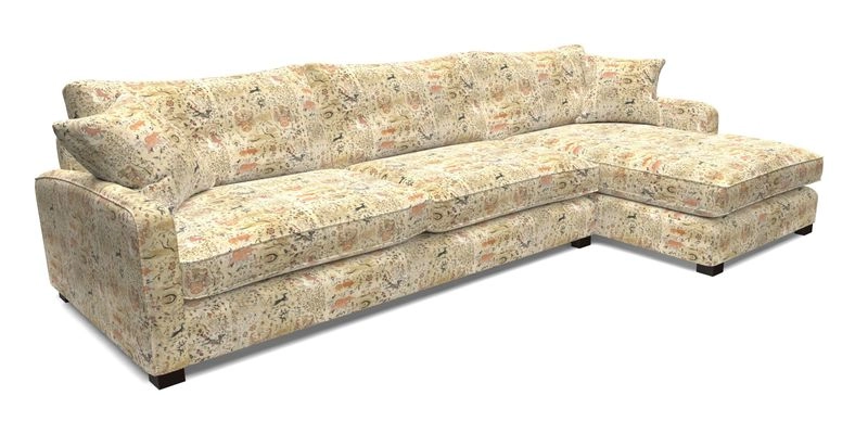 Brook Green chaise LHF in Two Tone Plain Biscuit