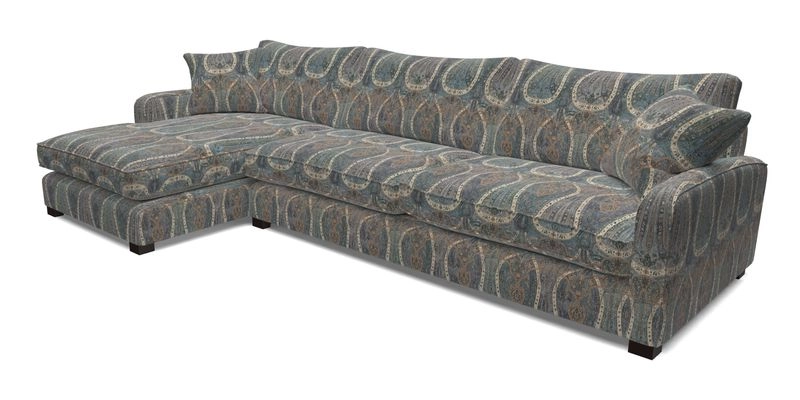 Brook Green chaise LHF in Two Tone Plain Biscuit