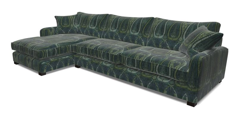 Brook Green chaise LHF in Two Tone Plain Biscuit