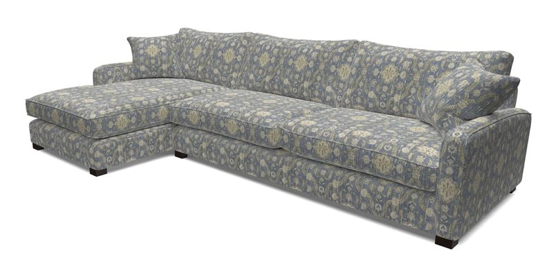 Brook Green chaise LHF in Two Tone Plain Biscuit