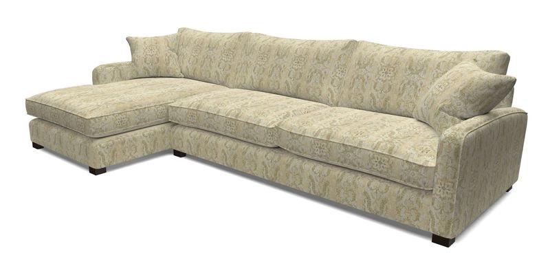 Brook Green chaise LHF in Two Tone Plain Biscuit
