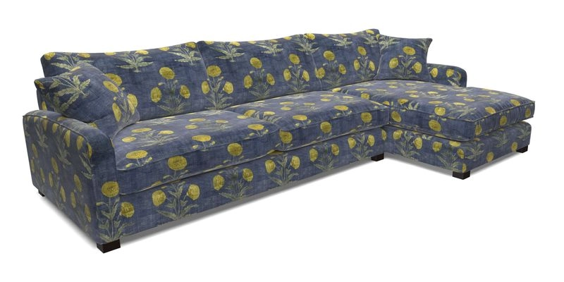 Brook Green chaise LHF in Two Tone Plain Biscuit