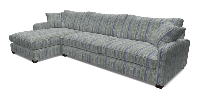 Brook Green chaise LHF in Two Tone Plain Biscuit