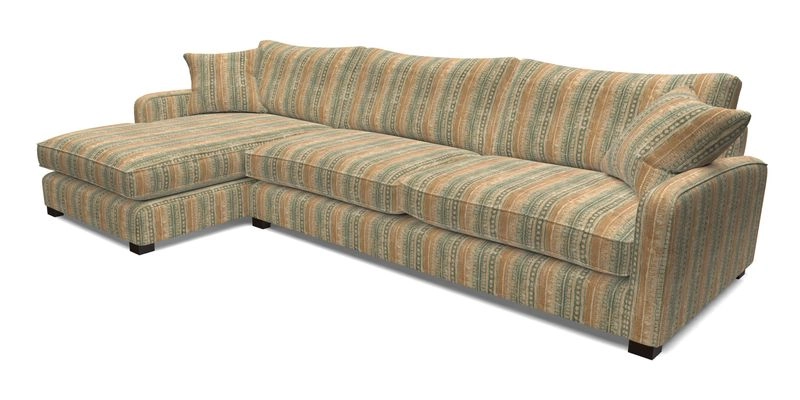 Brook Green chaise LHF in Two Tone Plain Biscuit