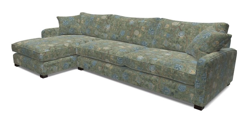 Brook Green chaise LHF in Two Tone Plain Biscuit