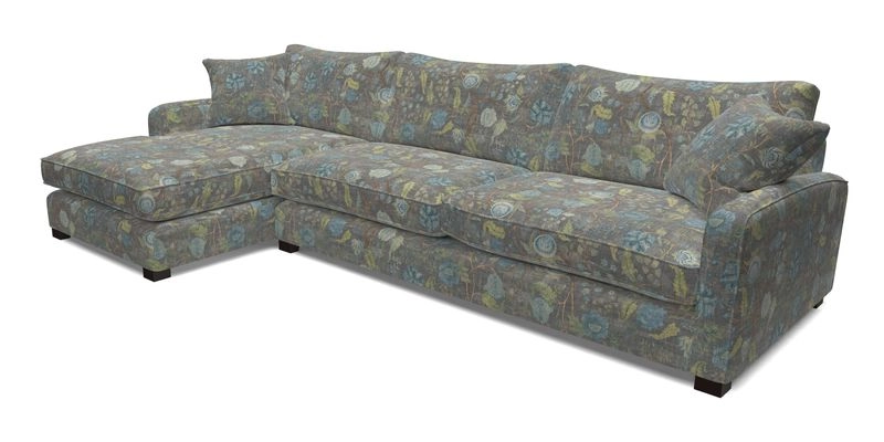 Brook Green chaise LHF in Two Tone Plain Biscuit