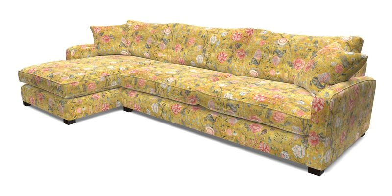 Brook Green chaise LHF in Two Tone Plain Biscuit