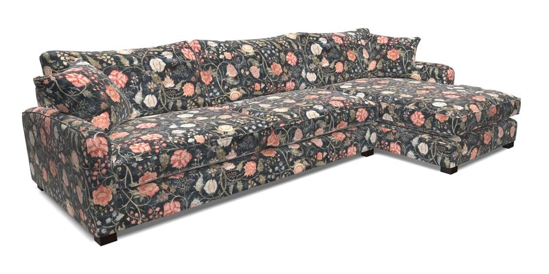 Brook Green chaise LHF in Two Tone Plain Biscuit