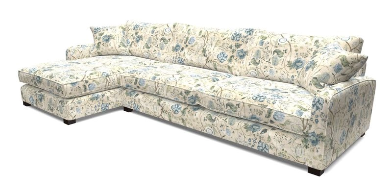 Brook Green chaise LHF in Two Tone Plain Biscuit