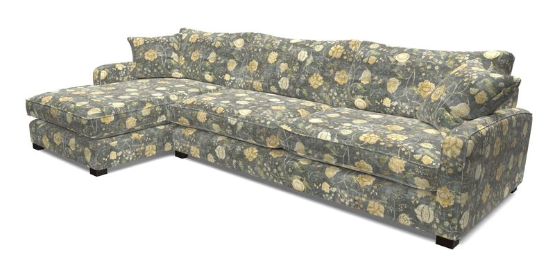 Brook Green chaise LHF in Two Tone Plain Biscuit