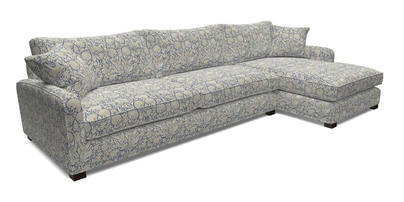 Brook Green chaise LHF in Two Tone Plain Biscuit