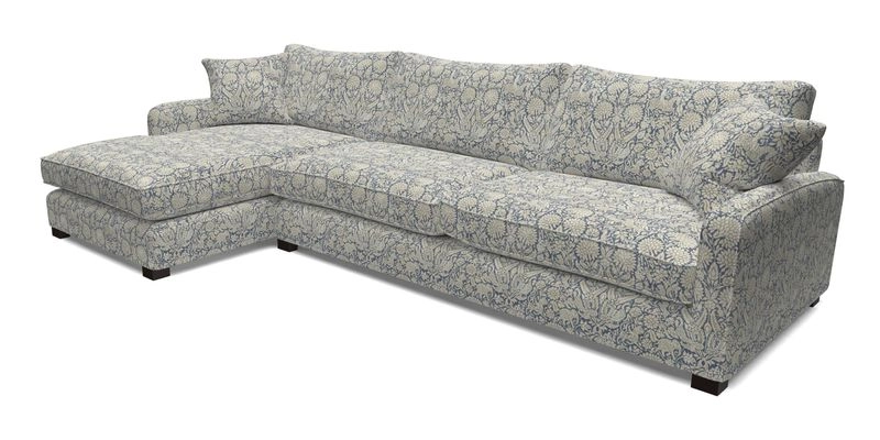 Brook Green chaise LHF in Two Tone Plain Biscuit